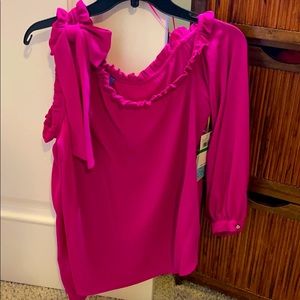 New CeCe passion pink blouse